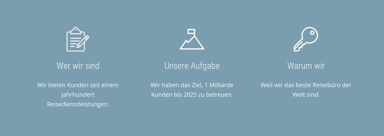 Wir sind begeistert vom Reisen CSS-Vorlage