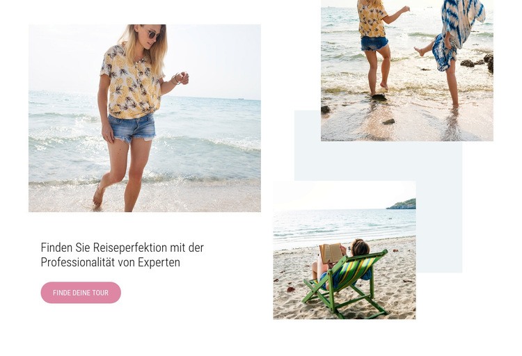 Professionelle Reiseexperten Eine Seitenvorlage