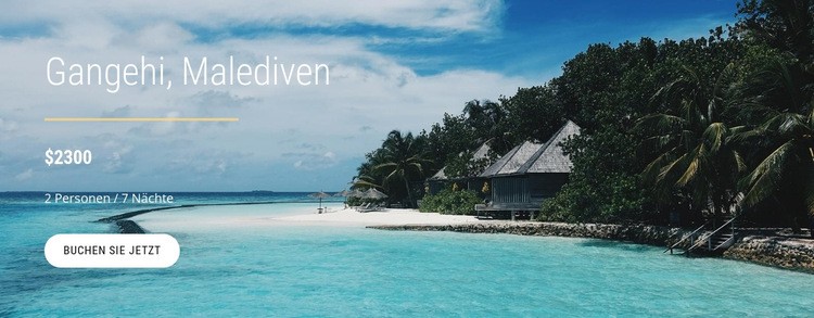 Urlaub auf den Malediven Vorlage