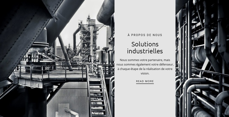 Travail à l'usine Modèles de constructeur de sites Web