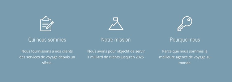 Nous sommes passionnés par les voyages Créateur de site Web HTML