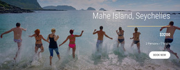 Responsive HTML5 For Travel On Seychelles Island