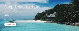 Nyaralás A Maldív -Szigeteken - HTML-Sablon Letöltése