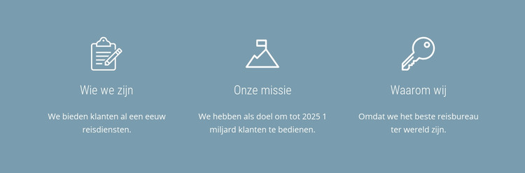 We zijn gepassioneerd door reizen HTML-sjabloon