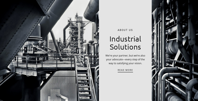 Factory work Web Page Design