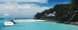 Vacations In Maldives - Custom Website Design