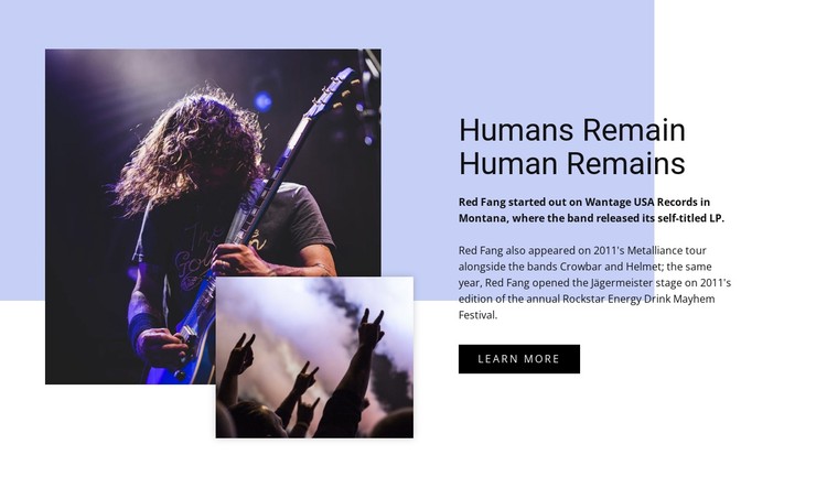 Human remains CSS Template