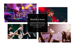 Muziek Is Leven - HTML-Sjabloon Downloaden