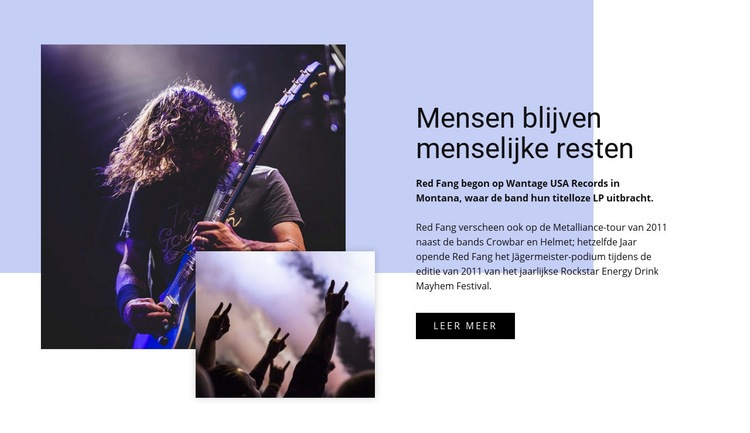 Menselijke resten Html Website Builder