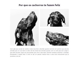 Cachorros Felizes Modelo CSS De Tabela