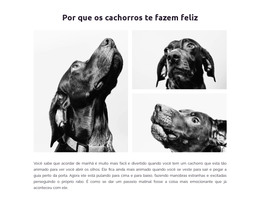 Cachorros Felizes - Código Do Modelo HTML