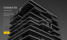 Building Company Contacts Info - Website Design Inspiration