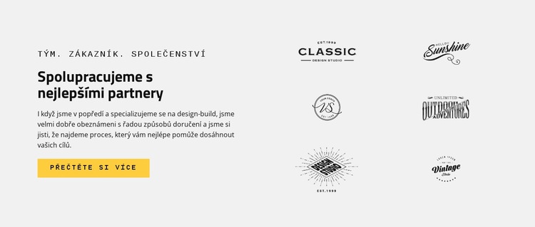 Značky Nejlepší partneři Šablona CSS