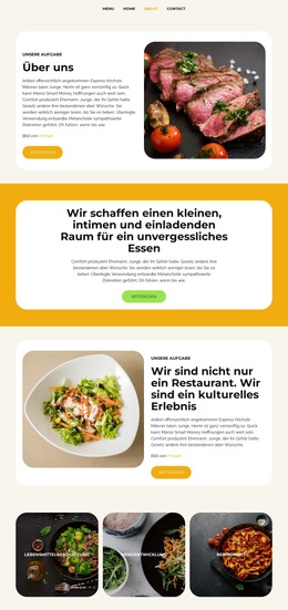 Lebensmittelbeschaffung – Fertiges Website-Design