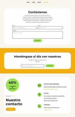 Plantilla HTML5 Más Creativa Para Una Aventura Culinaria