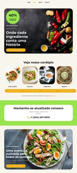 A Magia Da Cozinha - Construtor De Sites Criativos E Multifuncionais