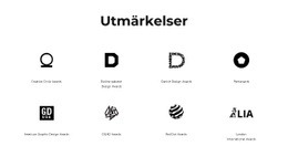 Utmärkelser - HTML-Sidmall