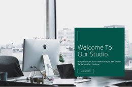 Welcome To Our Studio Simple HTML CSS Template