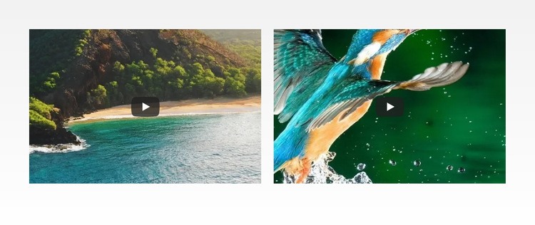 Naturaleza, agua, mar Maqueta de sitio web