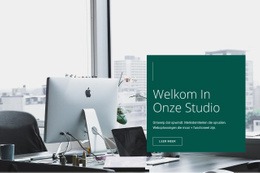 Welkom In Onze Studio - Responsieve Landingspagina