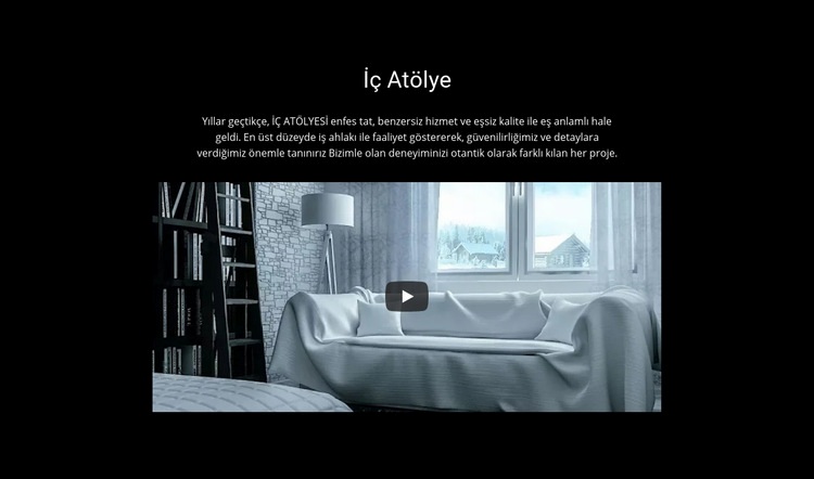 İç atölye Web Sitesi Mockup'ı