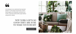 Interior Domestic Room - Free Download Landing Page