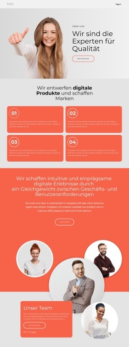 Wir Gestalten Großartige Marken - Vorlage HTML5, Responsive, Kostenlos