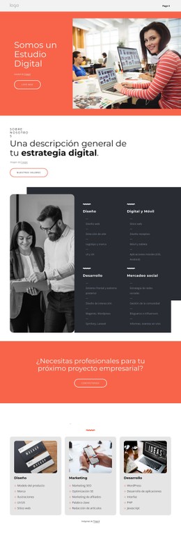 Somos El Gran Estudio Digital Plantilla De Sitio Web CSS Gratuita