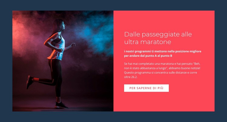 Ultra maratone Modello HTML5