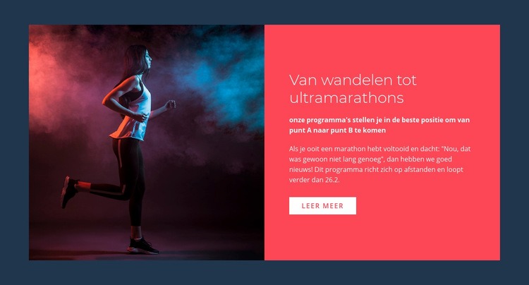 Ultra marathons Sjabloon voor één pagina
