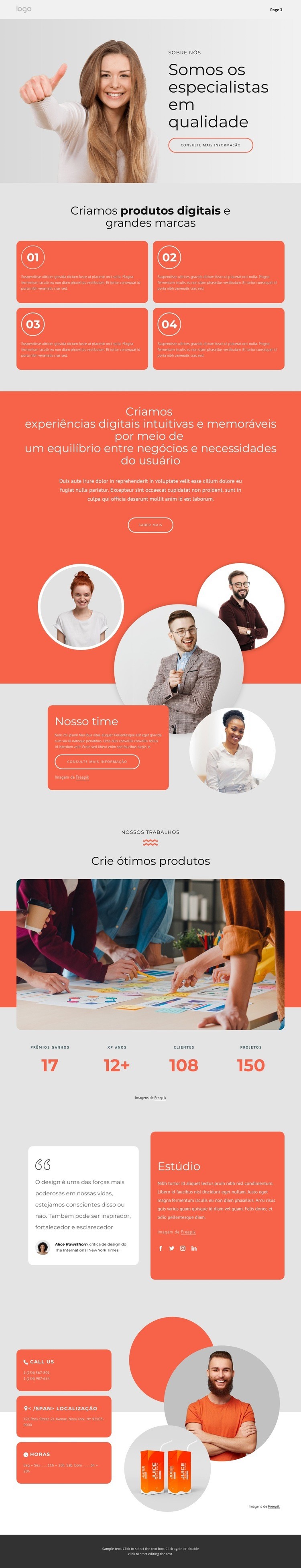 Desenhamos grandes marcas Landing Page