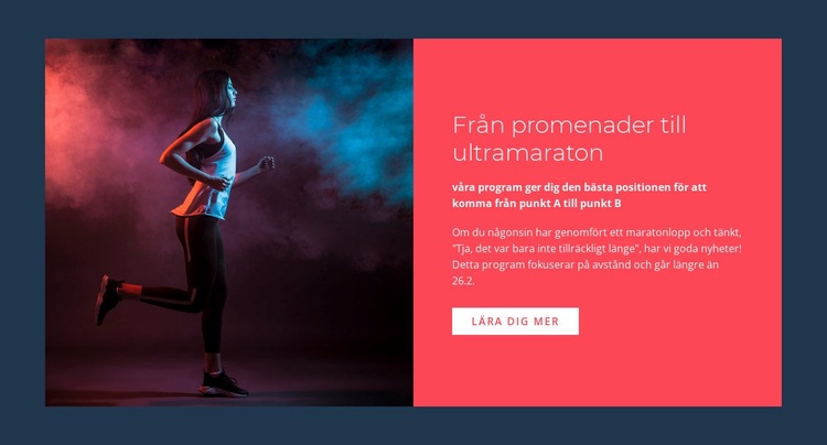 Ultramaraton HTML-mall