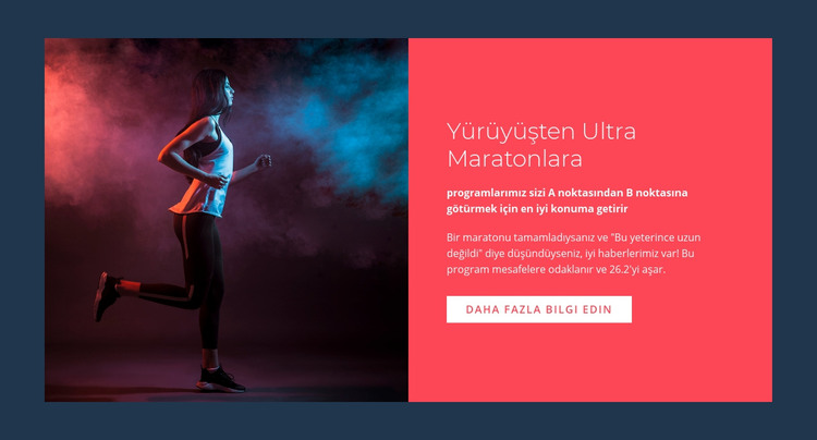 Ultra maratonlar HTML Şablonu