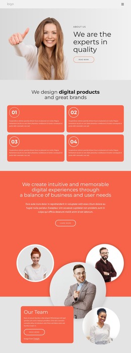 We design great brands - WordPress Theme by Nicepage