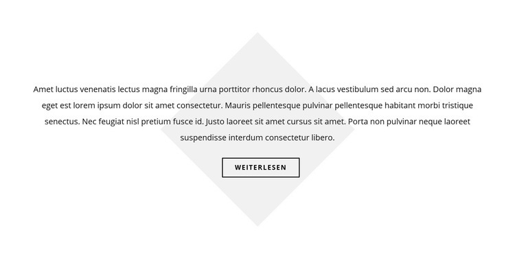 Der Text liegt auf der Raute Website Builder-Vorlagen