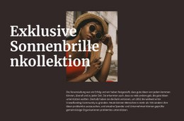 Handgemachte Brille - Ultimatives Website-Design