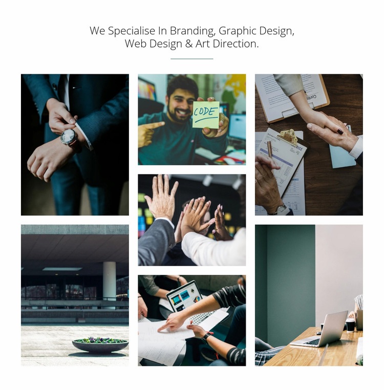 Branding & graphic design Elementor Template Alternative