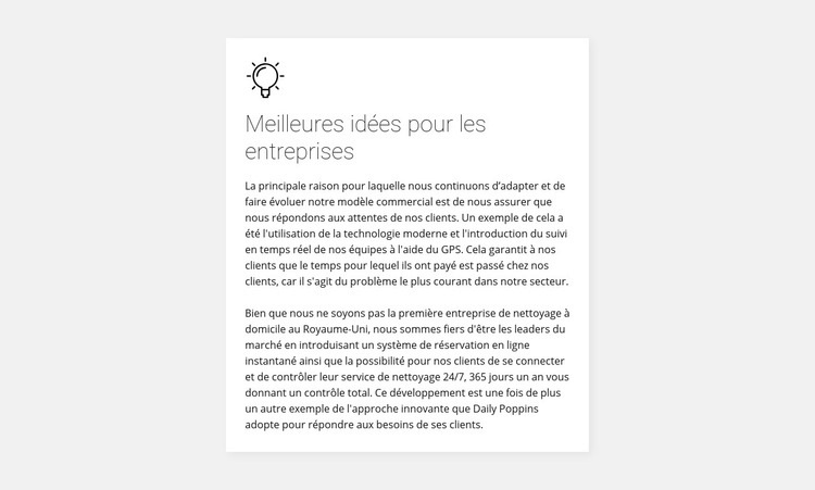 Carte avec texte sur fond Modèles de constructeur de sites Web