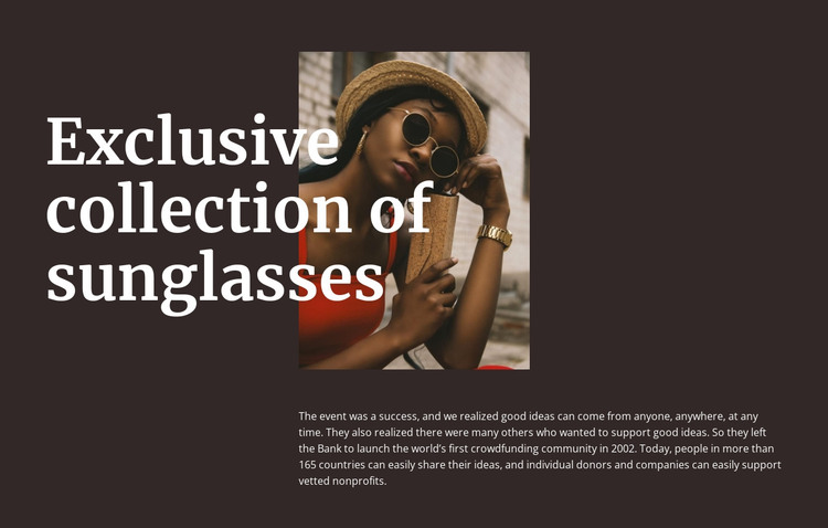 Handmade glasses HTML Template
