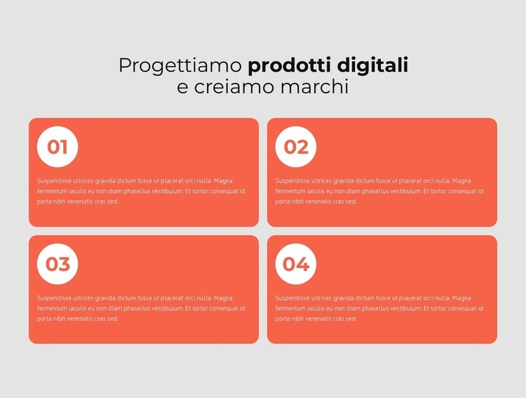 Progettiamo grandi prodotti digitali Mockup del sito web