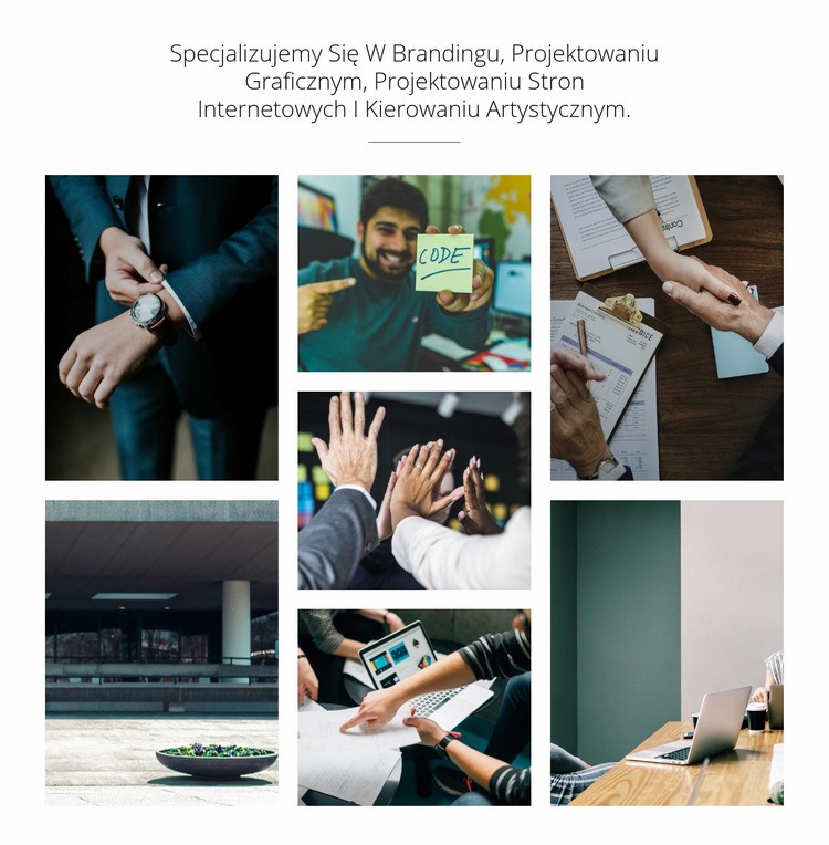 Branding i projekt graficzny Szablon jednej strony