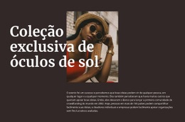 Óculos Artesanais - Design Definitivo Do Site