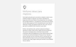 Cartão Com Texto No Fundo Modelo De Site HTML CSS