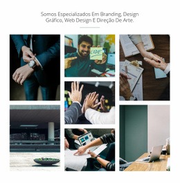 Branding E Design Gráfico - Página De Destino Gratuita, Modelo HTML5