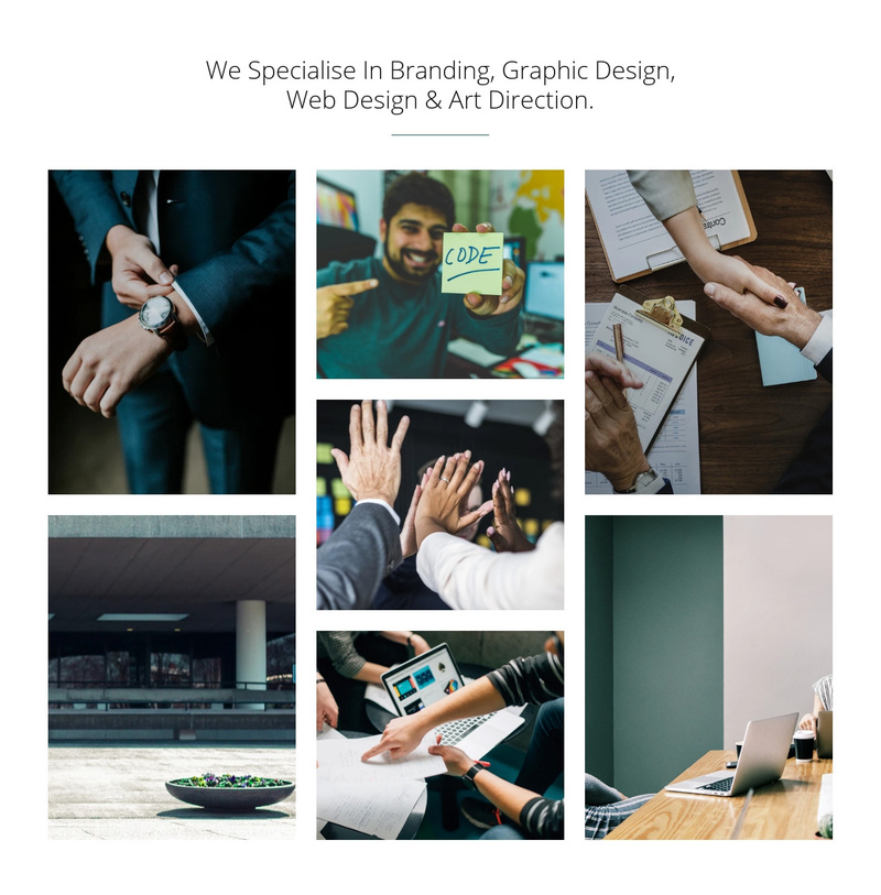 Branding & graphic design Squarespace Template Alternative