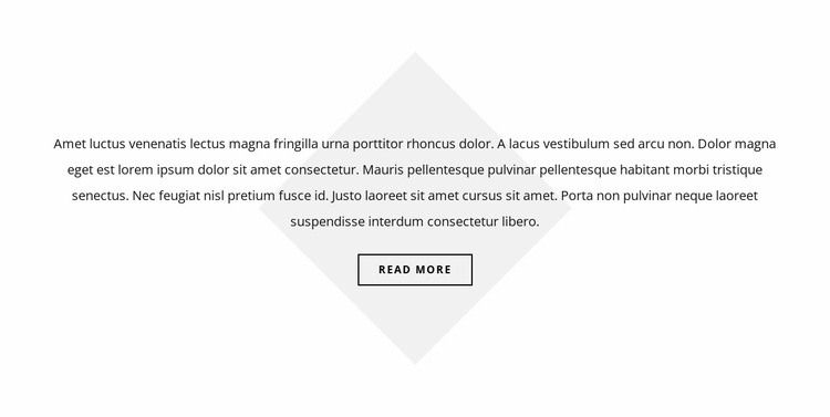 The text lies on the rhombus Squarespace Template Alternative