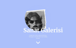 Çağdaş Sanat Galerisi - Basit Web Sitesi Şablonu