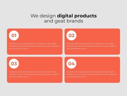 We Design Greate Digital Products - Simple Website Template