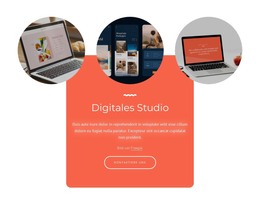 Seiten-HTML Für Digitales Produkt- Und Innovationsstudio