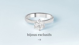 Maquette De Site Web Pour Bagues Exclusives